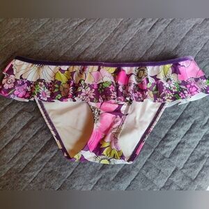 Rampage Floral Ruffle Bikini